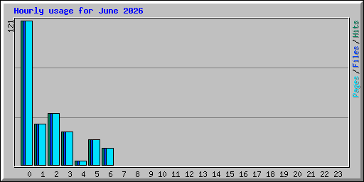 Hourly usage for June 2026